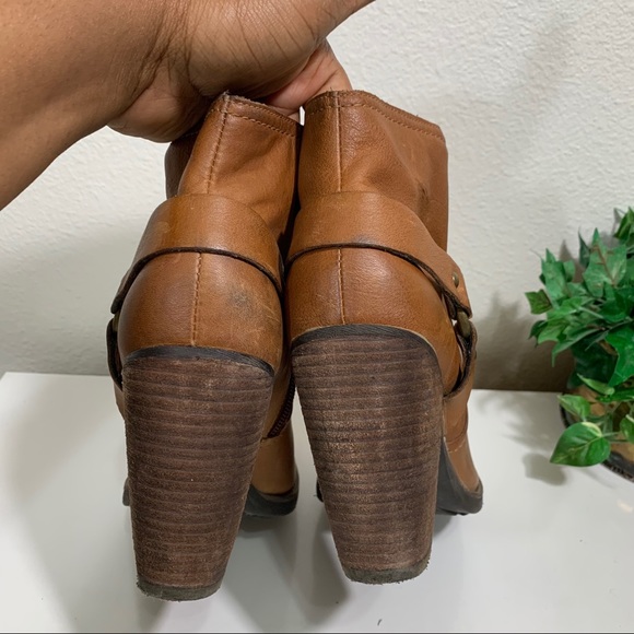 Kork-Ease Farah Leather Ankle Boot Heeled Camel - Picture 5 of 10